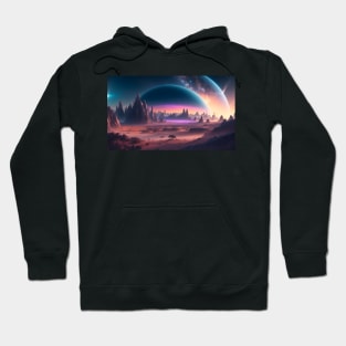 Beautiful scenery on another planet Hoodie